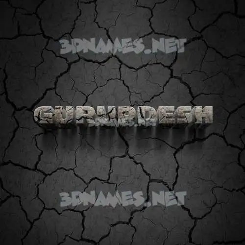 gurupdesh in Cracked Stone style - 3D name wallpaper gurupdesh in Cracked Stone style - 3D name wallpaper