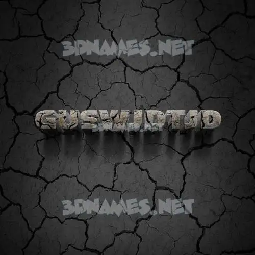 guswjdtjd in Cracked Stone style - 3D name wallpaper guswjdtjd in Cracked Stone style - 3D name wallpaper