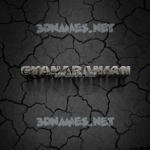 gyanaranjan in Cracked Stone style - 3D name wallpaper