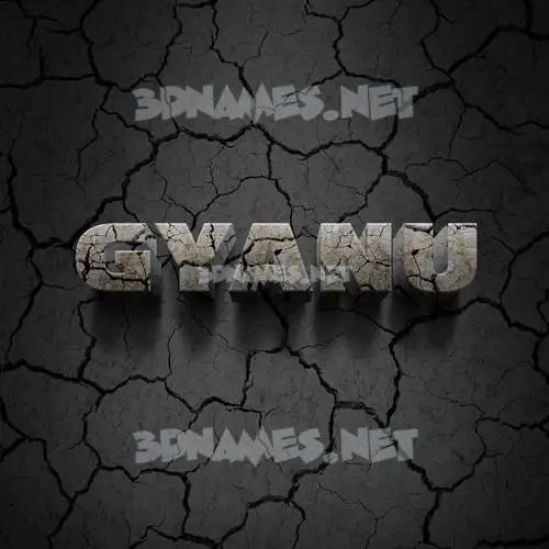 gyanu in Cracked Stone style - 3D name wallpaper gyanu in Cracked Stone style - 3D name wallpaper