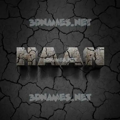 haan in Cracked Stone style - 3D name wallpaper haan in Cracked Stone style - 3D name wallpaper