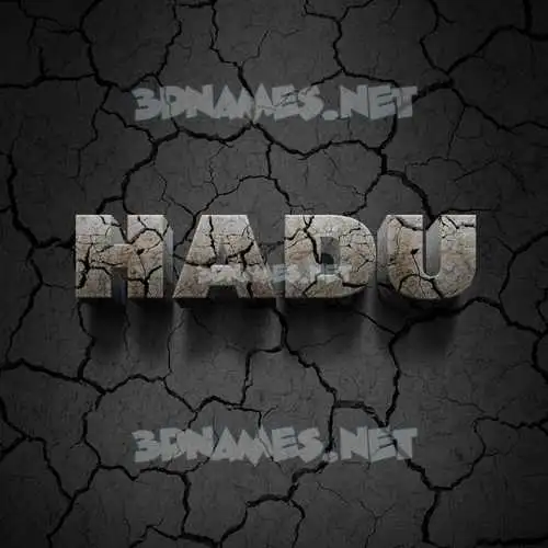 hadu in Cracked Stone style - 3D name wallpaper hadu in Cracked Stone style - 3D name wallpaper