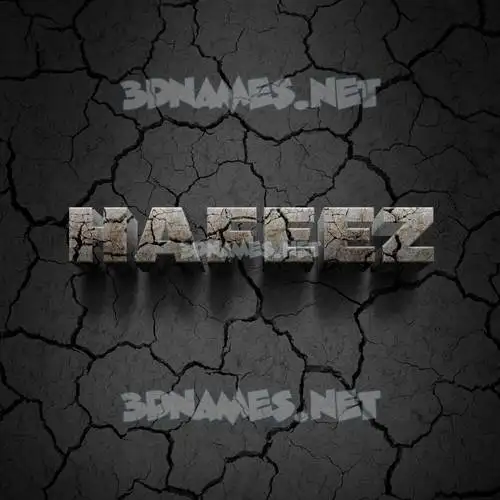 hafeez in Cracked Stone style - 3D name wallpaper hafeez in Cracked Stone style - 3D name wallpaper