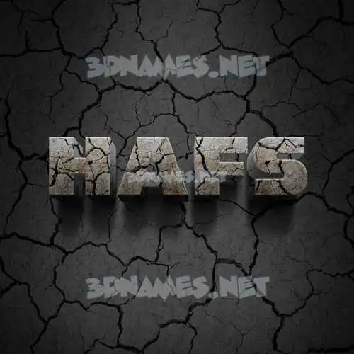 hafs in Cracked Stone style - 3D name wallpaper hafs in Cracked Stone style - 3D name wallpaper