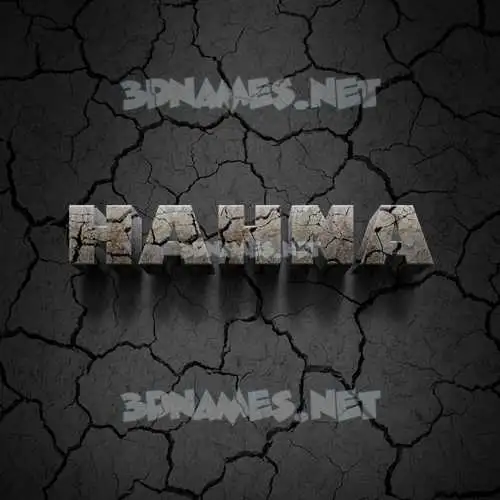 hahna in Cracked Stone style - 3D name wallpaper hahna in Cracked Stone style - 3D name wallpaper