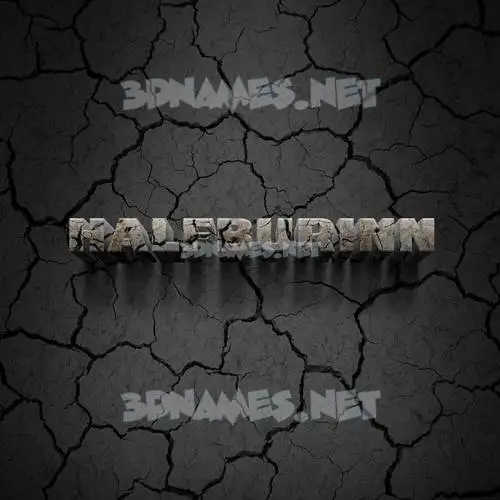 halfburinn in Cracked Stone style - 3D name wallpaper halfburinn in Cracked Stone style - 3D name wallpaper