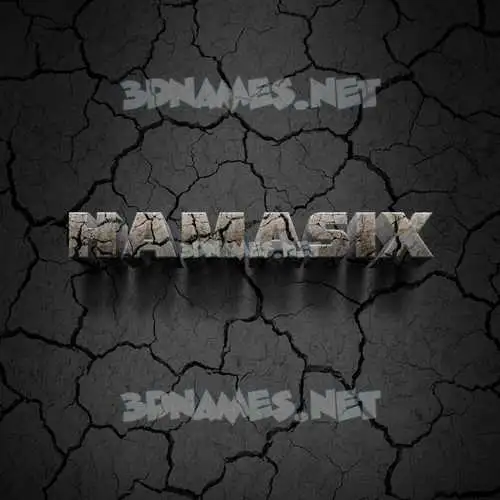 hamasix in Cracked Stone style - 3D name wallpaper hamasix in Cracked Stone style - 3D name wallpaper