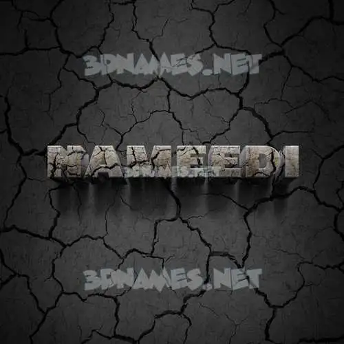 hameedi in Cracked Stone style - 3D name wallpaper hameedi in Cracked Stone style - 3D name wallpaper