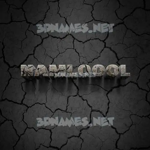 hamloool in Cracked Stone style - 3D name wallpaper hamloool in Cracked Stone style - 3D name wallpaper