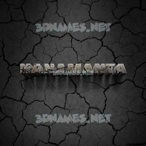 hanamanta in Cracked Stone style - 3D name wallpaper hanamanta in Cracked Stone style - 3D name wallpaper