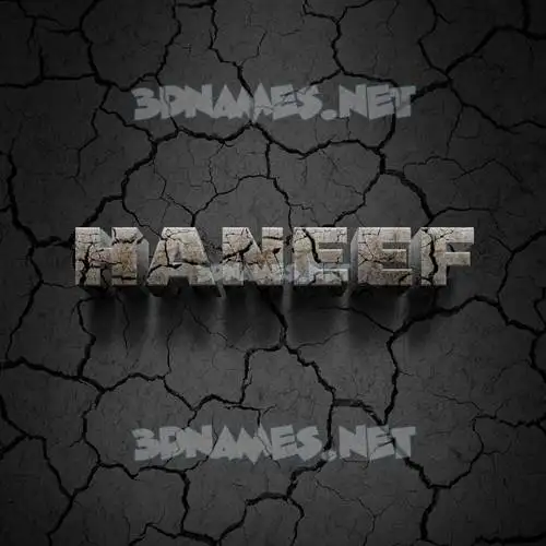 haneef in Cracked Stone style - 3D name wallpaper haneef in Cracked Stone style - 3D name wallpaper