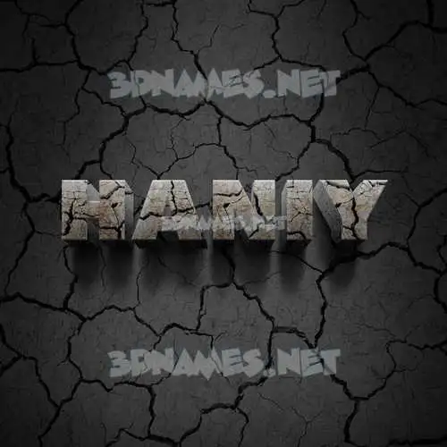 haniy in Cracked Stone style - 3D name wallpaper