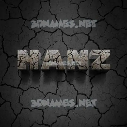 hanz in Cracked Stone style - 3D name wallpaper hanz in Cracked Stone style - 3D name wallpaper