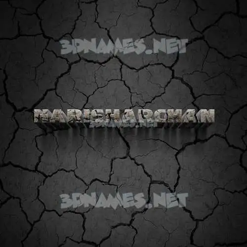 harisharchan in Cracked Stone style - 3D name wallpaper
