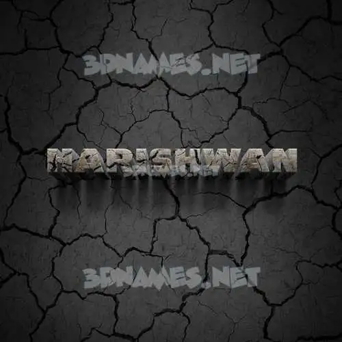 harishwan in Cracked Stone style - 3D name wallpaper
