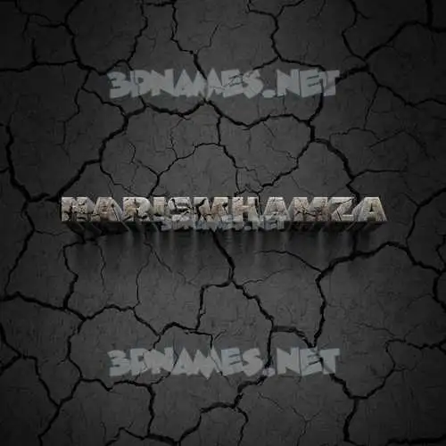 harismhamza in Cracked Stone style - 3D name wallpaper harismhamza in Cracked Stone style - 3D name wallpaper