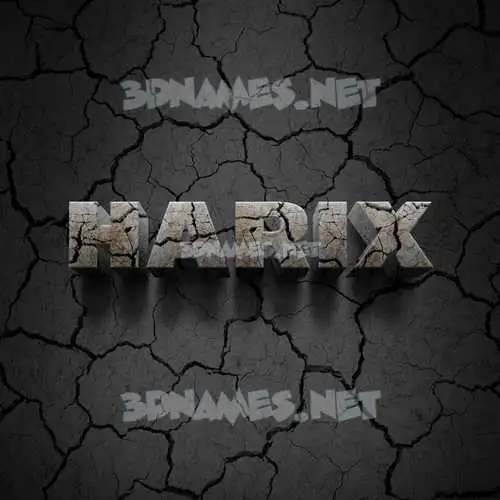 harix in Cracked Stone style - 3D name wallpaper harix in Cracked Stone style - 3D name wallpaper
