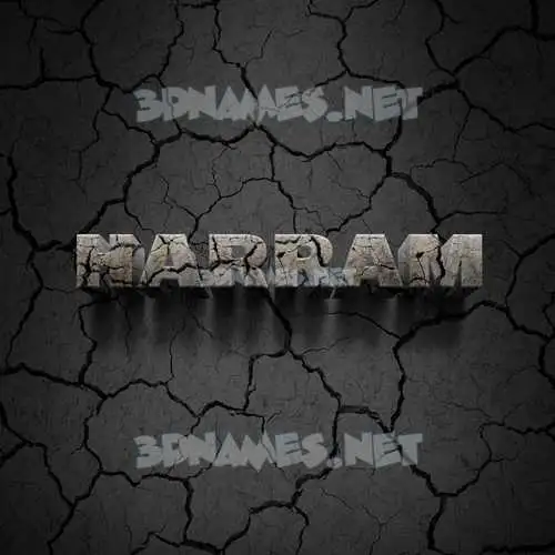 harram in Cracked Stone style - 3D name wallpaper harram in Cracked Stone style - 3D name wallpaper