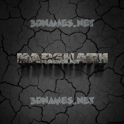 harshath in Cracked Stone style - 3D name wallpaper