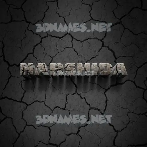 harshida in Cracked Stone style - 3D name wallpaper