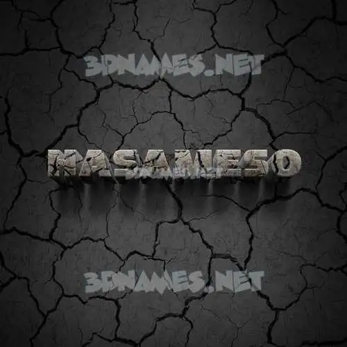 hasameso in Cracked Stone style - 3D name wallpaper hasameso in Cracked Stone style - 3D name wallpaper