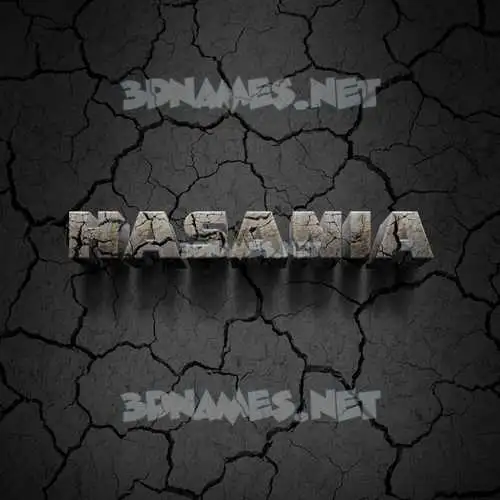 hasania in Cracked Stone style - 3D name wallpaper hasania in Cracked Stone style - 3D name wallpaper