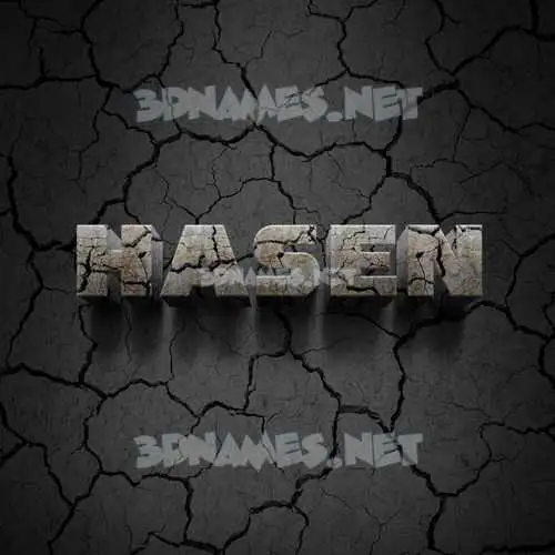 hasen in Cracked Stone style - 3D name wallpaper hasen in Cracked Stone style - 3D name wallpaper
