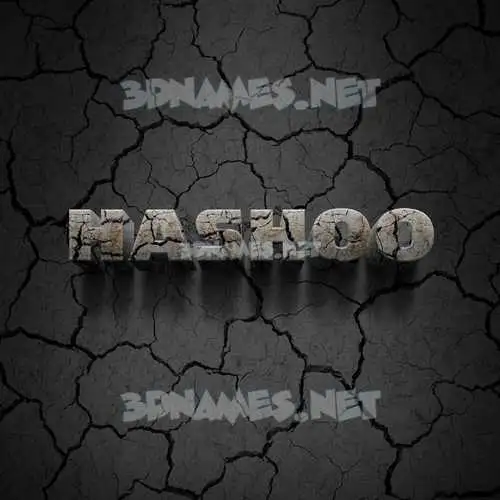 hashoo in Cracked Stone style - 3D name wallpaper hashoo in Cracked Stone style - 3D name wallpaper