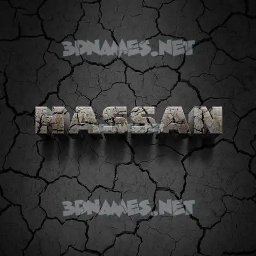 hassan in Cracked Stone style - 3D name wallpaper hassan in Cracked Stone style - 3D name wallpaper