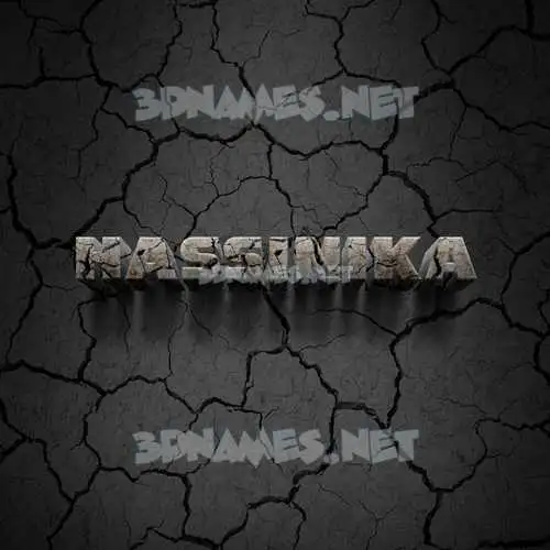 hassinika in Cracked Stone style - 3D name wallpaper hassinika in Cracked Stone style - 3D name wallpaper