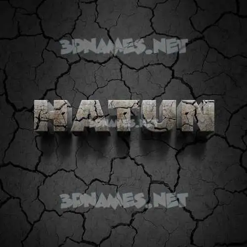 hatun in Cracked Stone style - 3D name wallpaper hatun in Cracked Stone style - 3D name wallpaper