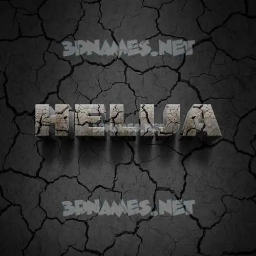 helija in Cracked Stone style - 3D name wallpaper
