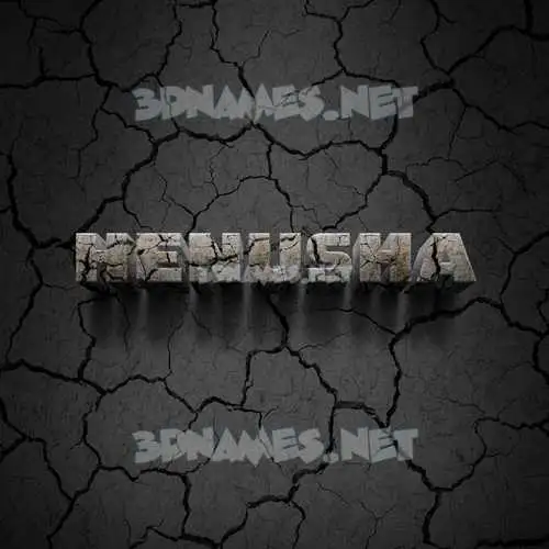 henusha in Cracked Stone style - 3D name wallpaper henusha in Cracked Stone style - 3D name wallpaper