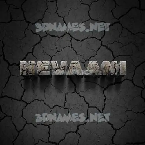 hevaani in Cracked Stone style - 3D name wallpaper hevaani in Cracked Stone style - 3D name wallpaper