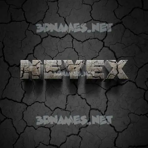 heyex in Cracked Stone style - 3D name wallpaper heyex in Cracked Stone style - 3D name wallpaper