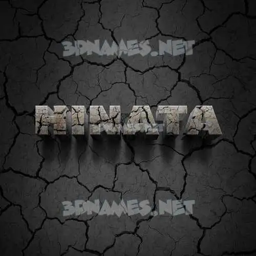 hinata in Cracked Stone style - 3D name wallpaper hinata in Cracked Stone style - 3D name wallpaper