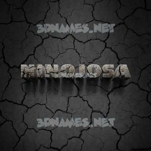 hinojosa in Cracked Stone style - 3D name wallpaper