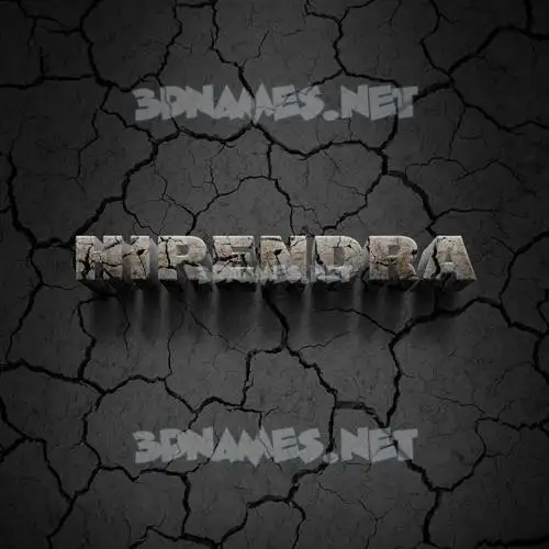 hirendra in Cracked Stone style - 3D name wallpaper hirendra in Cracked Stone style - 3D name wallpaper