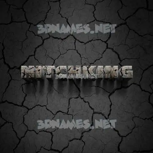 hitchking in Cracked Stone style - 3D name wallpaper hitchking in Cracked Stone style - 3D name wallpaper