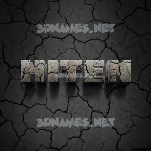 hiten in Cracked Stone style - 3D name wallpaper hiten in Cracked Stone style - 3D name wallpaper