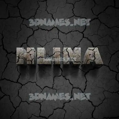 hlina in Cracked Stone style - 3D name wallpaper hlina in Cracked Stone style - 3D name wallpaper