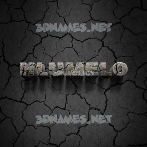 hlumelo in Cracked Stone style - 3D name wallpaper hlumelo in Cracked Stone style - 3D name wallpaper