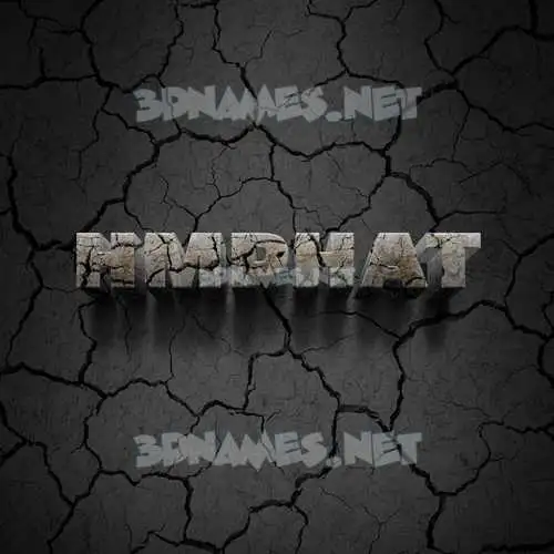 hmphat in Cracked Stone style - 3D name wallpaper hmphat in Cracked Stone style - 3D name wallpaper