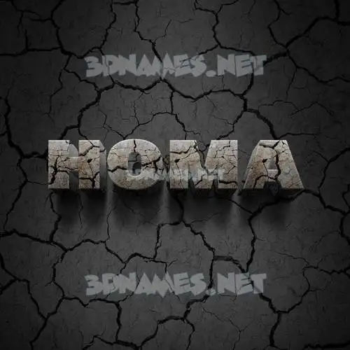 homa in Cracked Stone style - 3D name wallpaper homa in Cracked Stone style - 3D name wallpaper