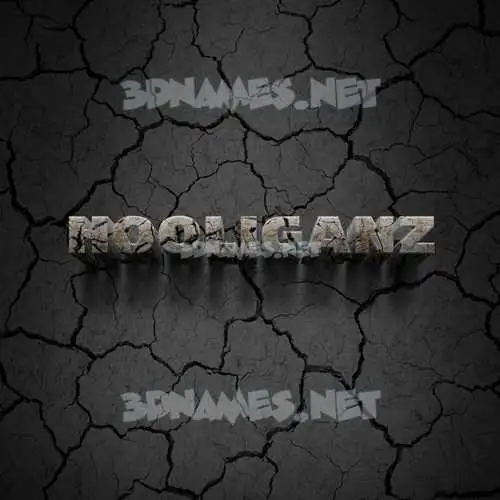 hooliganz in Cracked Stone style - 3D name wallpaper hooliganz in Cracked Stone style - 3D name wallpaper