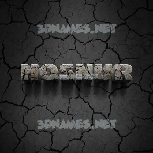 hosnur in Cracked Stone style - 3D name wallpaper hosnur in Cracked Stone style - 3D name wallpaper