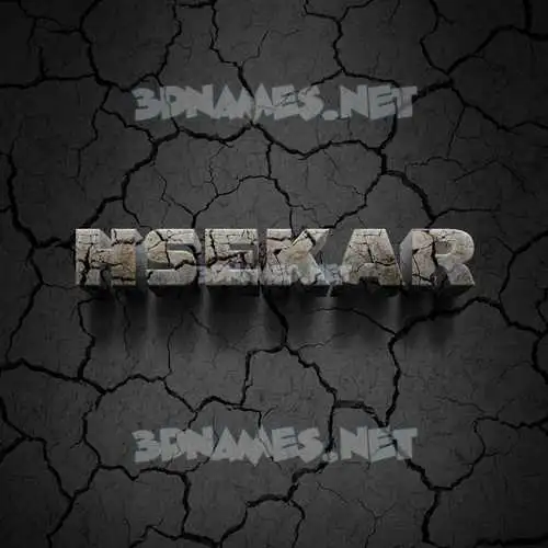 hsekar in Cracked Stone style - 3D name wallpaper hsekar in Cracked Stone style - 3D name wallpaper