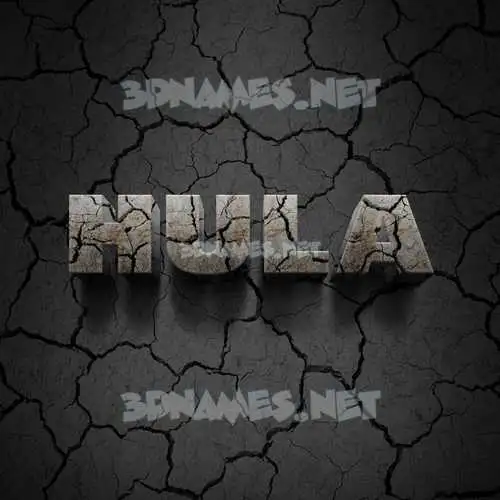 hula in Cracked Stone style - 3D name wallpaper hula in Cracked Stone style - 3D name wallpaper