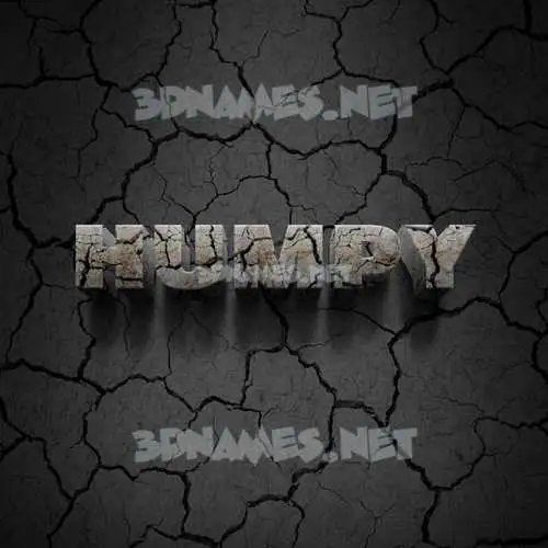 humpy in Cracked Stone style - 3D name wallpaper humpy in Cracked Stone style - 3D name wallpaper