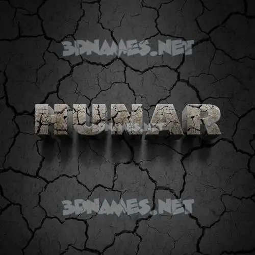 hunar in Cracked Stone style - 3D name wallpaper hunar in Cracked Stone style - 3D name wallpaper